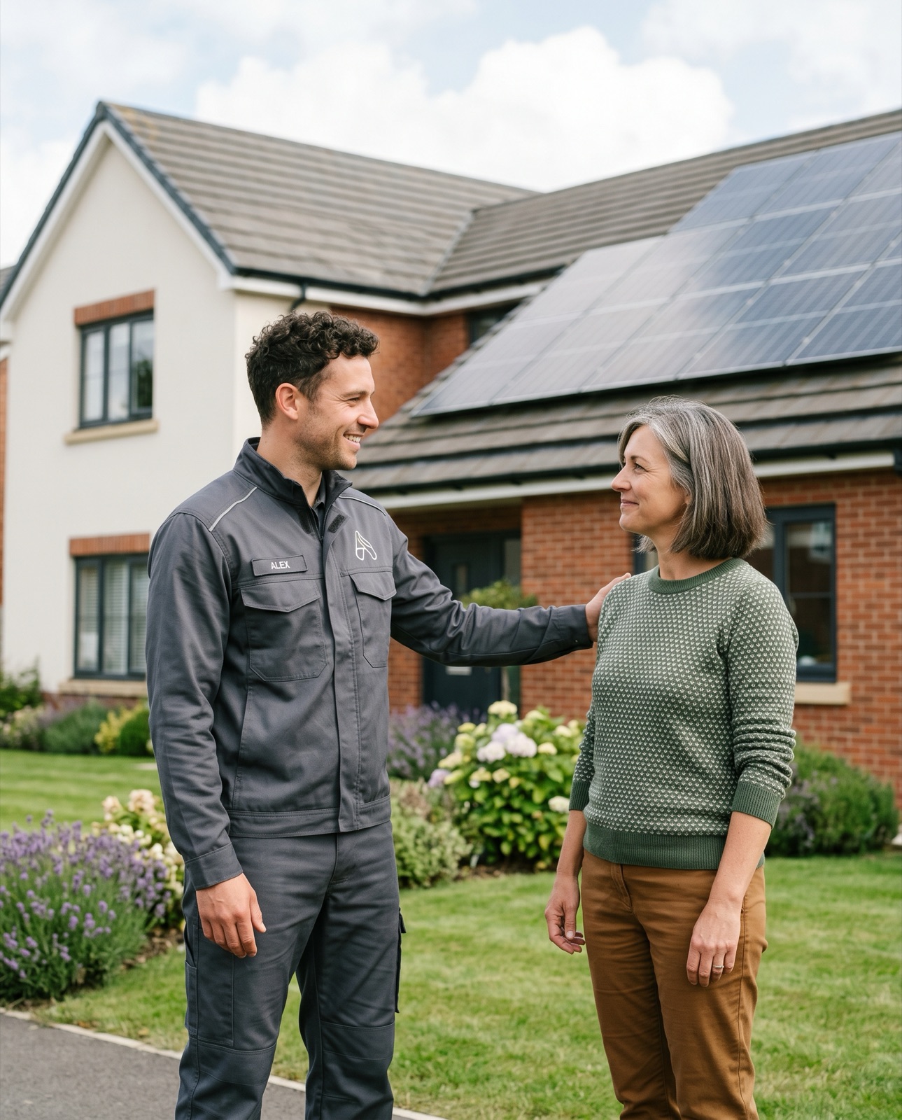 Un installateur certifié RBQ réalisant une étude de projet gratuite avec un propriétaire